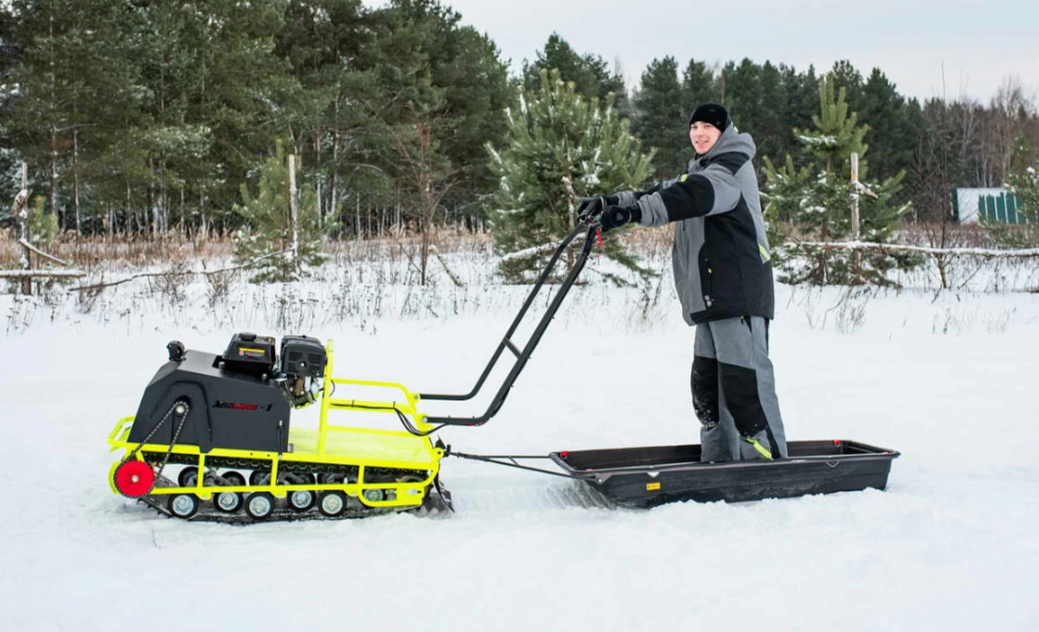 Мотобуксировщик Бурлак ХОЗЯИН-1 (капот ткань) в Уссурийске