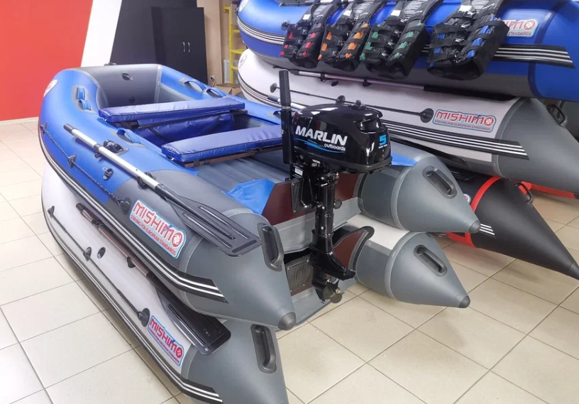 КОМПЛЕКТ ЛОДКА MISHIMO LITE 315 + МОТОР 5л.с в Уссурийске