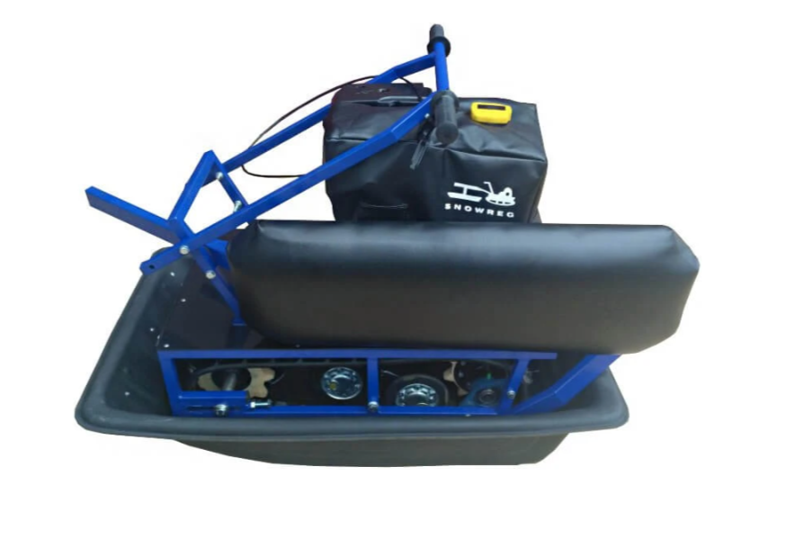 Мини-мотобуксировщик Альбатрос-М с фарой в Уссурийске