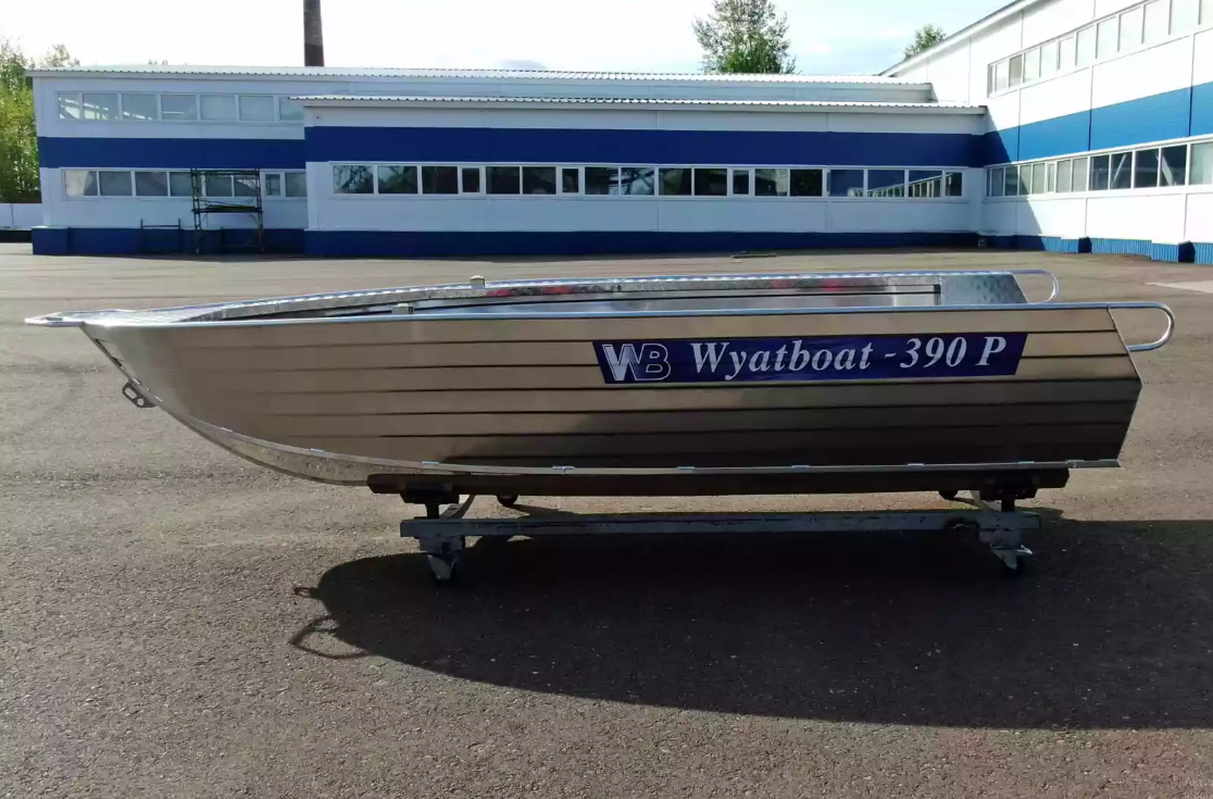 Алюминиевая лодка Wyatboat-390РМ увеличенный борт в Уссурийске