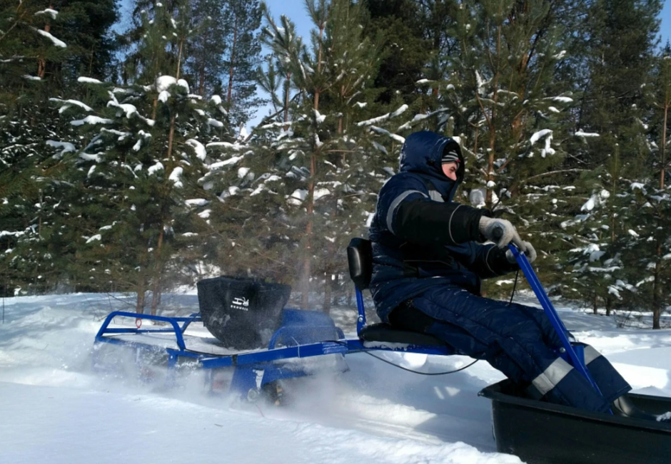 Мотобуксировщик толкач Альбатрос-XL8 с модулем. С фарой, тележки в Уссурийске