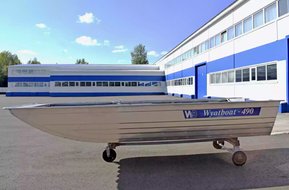Алюминиевая лодка Wyatboat-490 Jonboat в Уссурийске