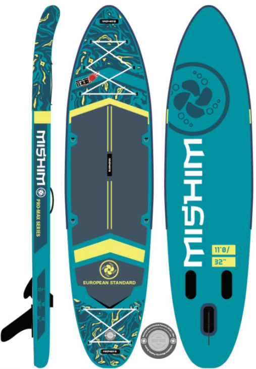 SUP (САП) Доска MISHIMO PRO-MAX Light Teal 11’ (335см) в Уссурийске