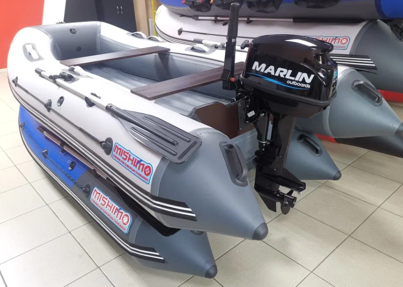 КОМПЛЕКТ ЛОДКА MISHIMO LITE 350 + МОТОР 9,8 Л.С. в Уссурийске