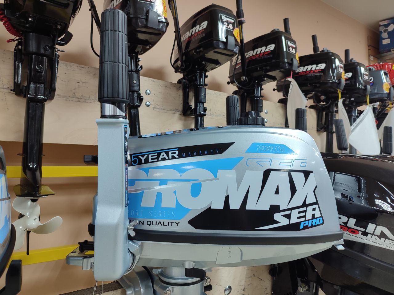 Лодочный мотор PROMAX SP5FHS (внешний бак 12 л) в Уссурийске