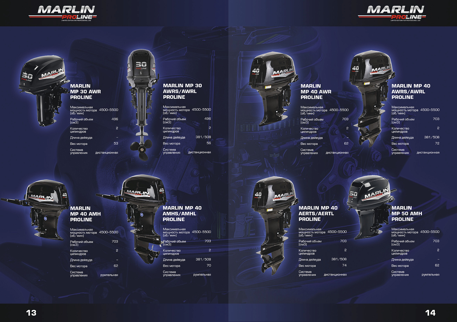 Лодочный мотор MARLIN PROLINE MP 50 AWR ПОД ВОДОМЕТ в Уссурийске