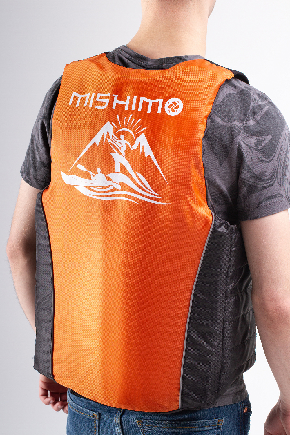 Жилет спасательный MISHIMO PRO Премиум качества Черно-оранжевый в Уссурийске