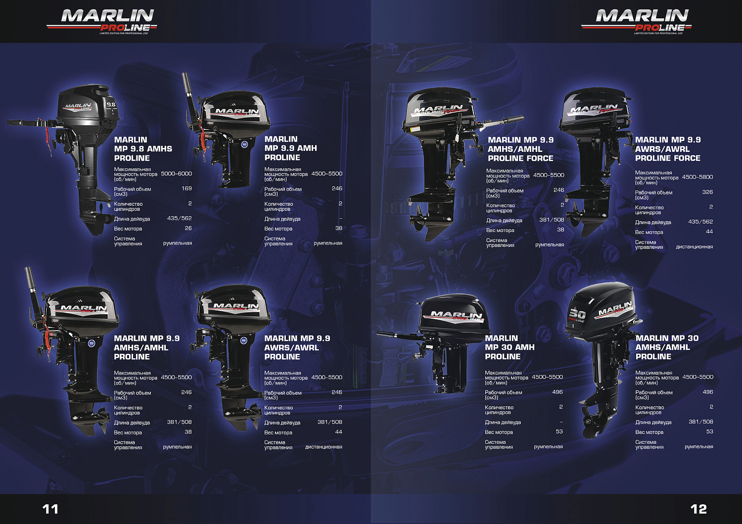 Лодочный мотор MARLIN PROLINE MP 50 AWR ПОД ВОДОМЕТ в Уссурийске